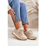 Boto Sports Shoes Sneakers On Platform Made Of Eco Leather Beige Riadella | ePonuda.com