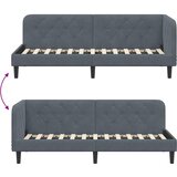  Kutni okvir kreveta Tamno siva 80 x 200 cm Baršun | shoptok.hr