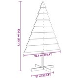 vidaXL Drveno ukrasno božićno drvce 150 cm masivno drvo | shoptok.hr