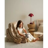 Wigiwama Svetlo rjav otroški fotelj iz tkanine bouclé/iz šenilje Terrazzo Moon – | Shoptok.si