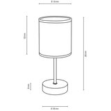  Spot-Light 87791974 - Stona lampa BOHO 1xE27/25W/230V hrast | Eponuda.com