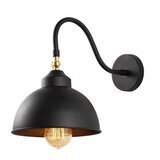 Opviq lights Črna kovinska stenska svetilka Fotini | Shoptok.si