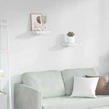  Polica na zidu Zidne 2 pcs Bijeli mramor 23 x 23,5 x 4 cm | shoptok.hr