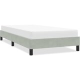 vidaXL posteljni okvir brez vzmetnice svetlo siva 90x210 cm žamet Cene
