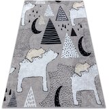 RugsX Preproge JUNIOR 51974.802 pralna preproga Medvedi, živali 140x190 cm Siva | Shoptok.si