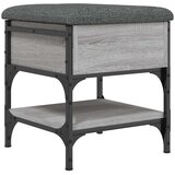  Klupa za cipele siva boja hrasta 42x42x45 cm konstruirano drvo | shoptok.hr