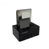 LC Power LC-DOCK-U3-HUB, External dock for 2x2.5/3.5 SATA HDD/SSD with 3xUSB3.0 hub, USB3.0 | ePonuda.com