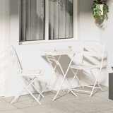 Bistro set za vrt 3 pcs Bijelo Čelik Cene