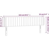  Uzglavlje krem 163x16x78/88 cm od tkanine | shoptok.hr