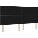  LED glava kreveta s LED trakama Tamno siva 200 cm tkanina - Tamno siva 200 cm Visoki uzglavlje | shoptok.hr