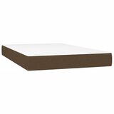  s oprugama i madracem LED tamnosmeđi 120x190 cm tkanina | shoptok.hr