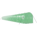  Staklenik s čeličnim okvirom zeleni 48 m² 24 x 2 x 2 m | shoptok.hr