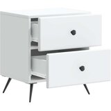  Noćni ormar 2 pcs Bijela 43 x 34 5 x 47 5 cm Konstruirano drvo | shoptok.hr
