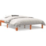 vidaXL Okvir kreveta voštano smeđi 135 x 190 cm od masivne borovine Cijene