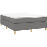  Krevet s oprugama i madracem tamnosivi 140x190 cm od tkanine | shoptok.hr