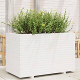  Vrtna sadilica bijela 110x60x72 cm od masivne borovine | shoptok.hr
