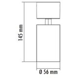 Dawn JM-4063 plafonska svetiljka 1*gu10 crna | ePonuda.com