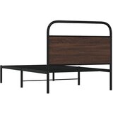  Posteljni okvir brez vzmetnice 107x203 cm rjavi hrast inž. les, (21607423) | Shoptok.si
