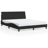 Maison Chic Posteljni okvir - Dvoposteljna postelja - Zakonska postelja brez vzmetnice črn 160x200 cm žamet-J3810, (21768154) | Shoptok.si