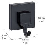 Wenko Crne plastične samoljepljive kuke u setu 2 kom Quadro – | shoptok.hr