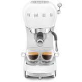 Smeg ECF02WHEU Espresso aparat za kavu u stilu 50-ih, bijeli, rucka za filter | shoptok.hr