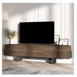 Hanah home tv polica hege walnut black | Eponuda.com