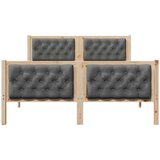  Krevetna konstrukcija s uzglavljem Tamno siva 140 x 190 cm | shoptok.hr