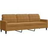  3-dijelni set sofa s jastucima smeđi baršunasti | shoptok.hr