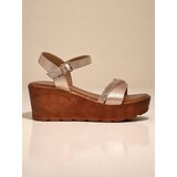 Resti Women's wedge sandals with rhinestones and glitter Aurora Glow | shoptok.hr