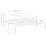  Za krevet na razvlačenje bijeli metalni 90 x 200 cm | shoptok.hr