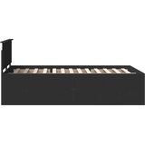  Okvir za krevet Crna 135 x 190 cm Konstruirano drvo - Crna 135 x 190 cm | shoptok.hr