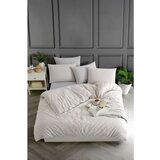  yarn dyed - beige beige single quilt cover set (de) | ePonuda.com