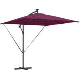  Senčnik Bordeaux rdeča 249 x 249 x 250 cm Poliester in aluminij, (5000206271) | Shoptok.si
