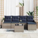  Set sofe s jastukom 6 pcs Siva i mornarsko plava poliratan | Eponuda.com