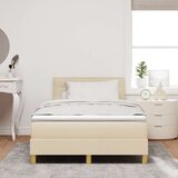  Krevet s podnicom s madracem krem 120x200 cm tkanina | shoptok.hr