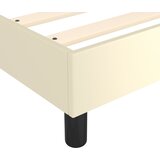  Okvir za krevet s oprugom krem 140x190 cm od umjetne kože | shoptok.hr