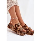 Boto Women's sandals with buckles on a massive platform leopard Odisene | Shoptok.si