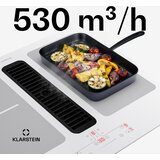Klarstein Full House indukcijska kuhalna plošča z napo | 4 kuhalne cone | 7335 W | 530 m³/h | 60 cm | Shoptok.si