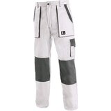 Canis Radne pantalone do struka Luxy Josef/ bela/siva | ePonuda.com