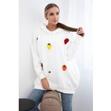 Kesi Insulated sweatshirt with ecru strawberry motif | shoptok.hr