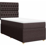  Krevet s oprugama i madracem tamnosmeđi 80x200 cm od tkanine | shoptok.hr