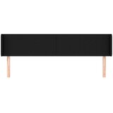  Uzglavlje s ušima crno 163x16x78/88 cm od tkanine | shoptok.hr
