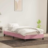  Okvir kreveta bez madraca Ružičasti 100x210 cm Baršun | shoptok.hr