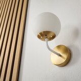  Brilagi - Zidna lampa MALIVA 1xE14/15W/230V zlatna/bela | Eponuda.com
