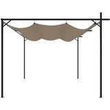  Pergola s pomičnim krovom smeđesiva 395x292x230 cm | Eponuda.ba