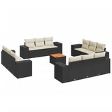  The Living Store Vrtna sedežna garnitura 13-delna z blazinami črn poli ratan - Vrtna Sedežna Garniture, (21465493) | Shoptok.si