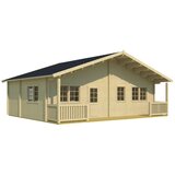 Male kuće Drvena kuća MOTRIL 870 × 595 cm – bez završnog krovnog pokrova | shoptok.hr