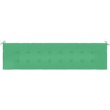  Jastuk za vrtnu klupu zeleni 200 x 50 x 3 cm od tkanine Oxford | shoptok.hr