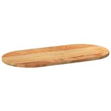 Stolna Mizna plošča svetlo rjava 80x40x2 cm trdna hrastovina ovalna, (5000268784) | Shoptok.si