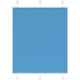 vidaXL Plisirana senčila modra 110x150 cm, širina blaga 109,4 cm, poliester, (5000297153) | Shoptok.si